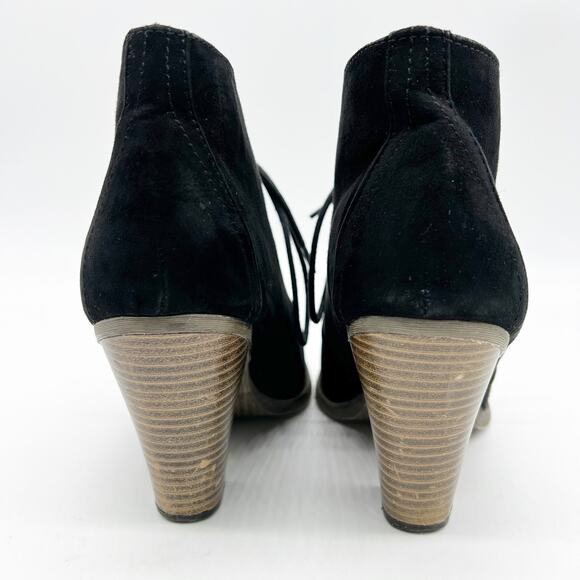 MIA Shawna Heeled Bootie Womens 8 Faux Suede Bohemian Minimalist Fall Retro - Picture 3 of 12